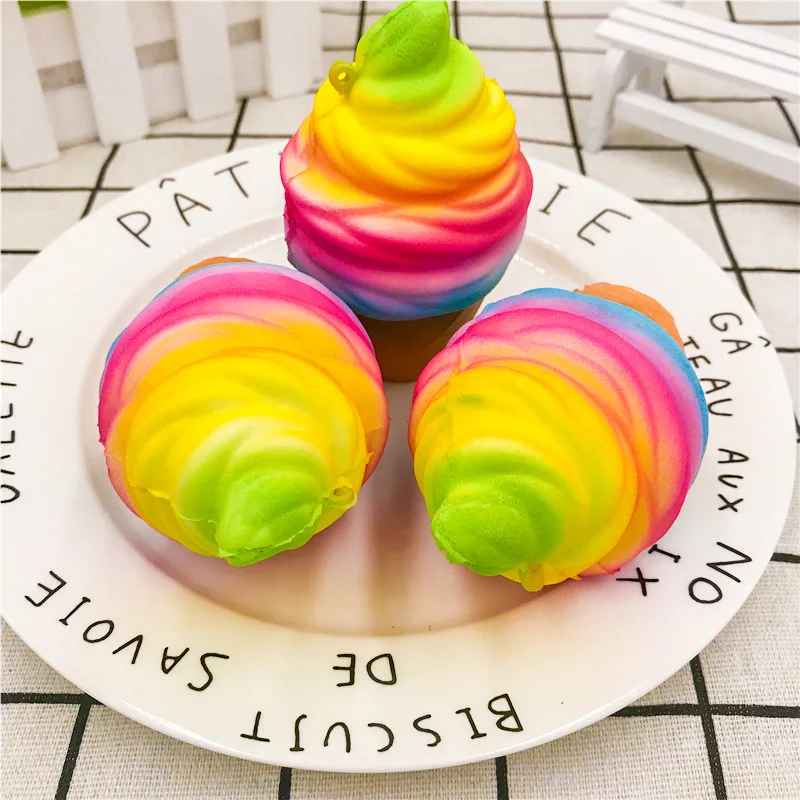 Симпатичные с медленным восстановлением формы и забавные мягкие игрушки радуга