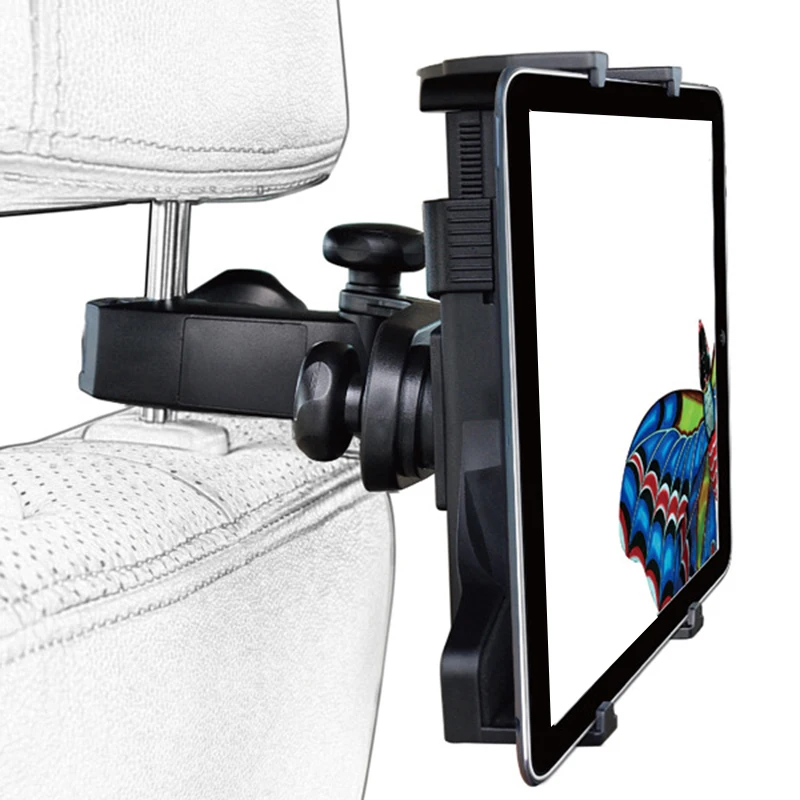 Держатель для планшета 360 вращающееся крепление на подголовник подставка ПК