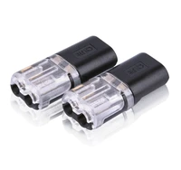10pcs two wire pluggable wire connector quick connector cable crimping terminal for wire connection 22 20awg led car connector