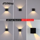 Светодиодный настенный светильник, алюминиевая водонепроницаемая лампа для крыльца, сада, спальни, улицы и дома, прикроватный декоративный светильник, 6 Вт10 Вт, IP65