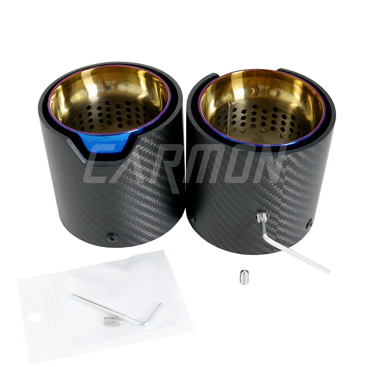 4 шт./компл. M эффективный матовый выхлопной глушитель из углеродного волокна