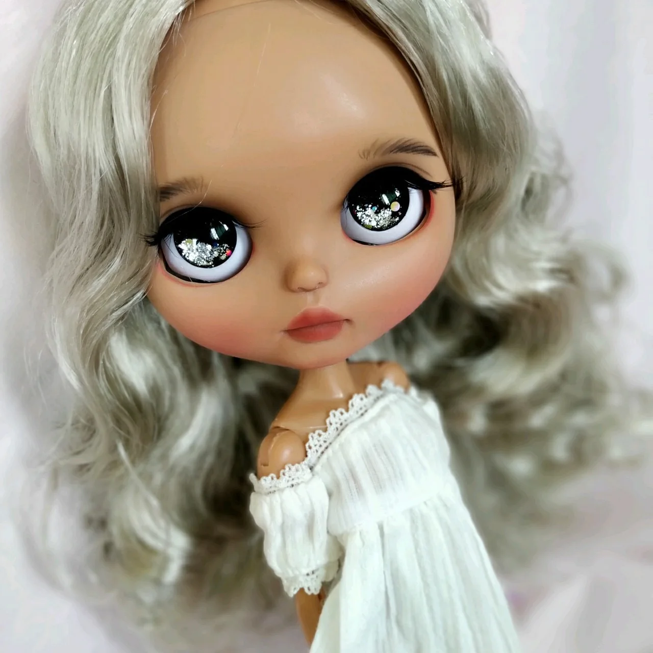 Ледяной 19 шарнир blyth кукла с Макияж лица белая кожа Сделай Сам блондинка макияж со