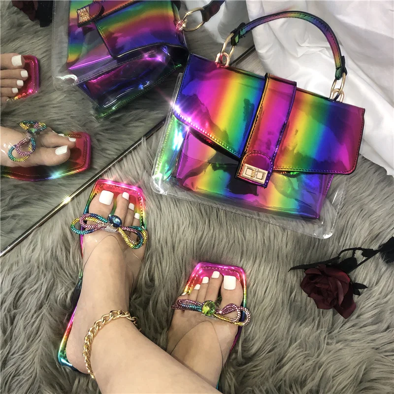 Новый узором в европейском стиле Сезон лето Сандалии на плоской подошве со