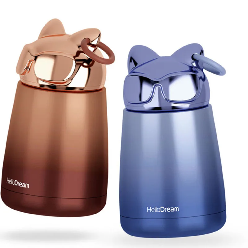 300 мл высокого качества с рисунком Совы из нержавеющей стали Термос бутылка для