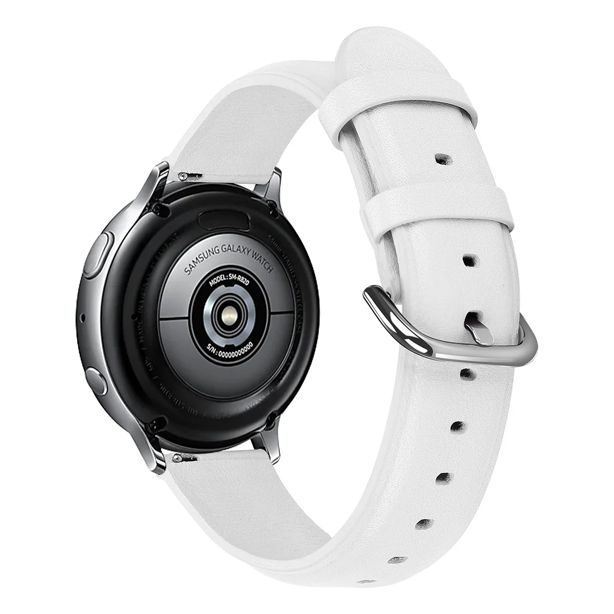 3 8 цветов ремешок для часов из натуральной кожи для samsung Galaxy Watch Active 2 40 мм 44 мм быстросъемный стальной ремешок с застежкой - Цвет: 3