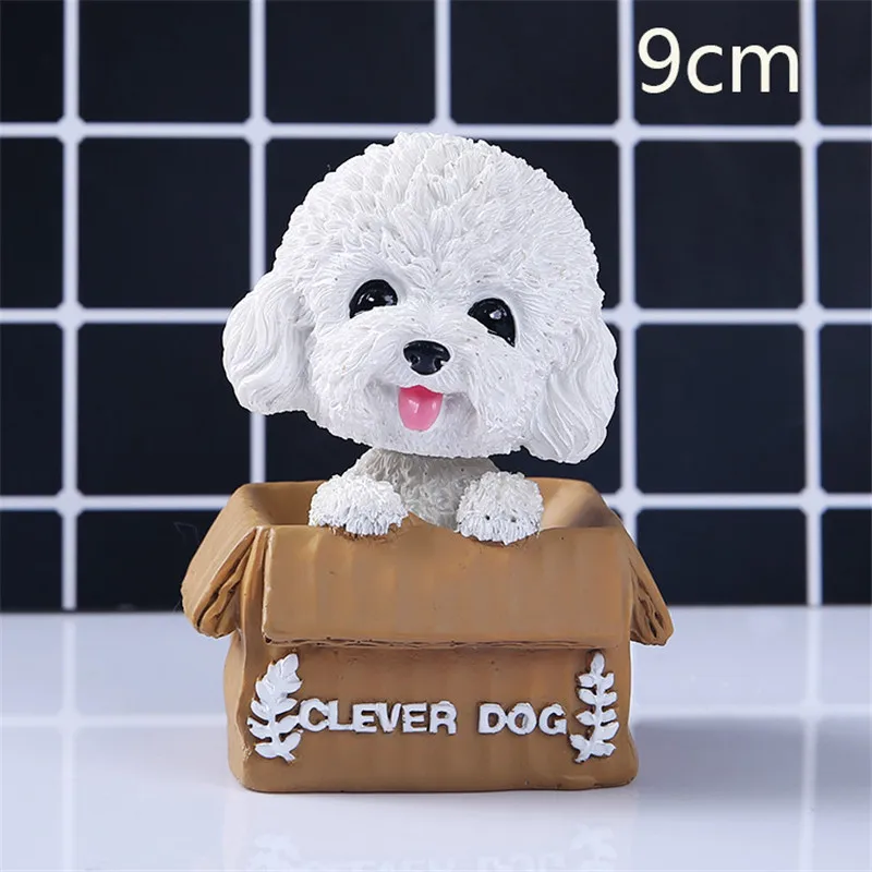 white dog Мультфильм милая собака кекс торт Топпер ребенок день рождения принадлежности торт выпечки декоративный торт Декор Игрушка - Цвет: white dog
