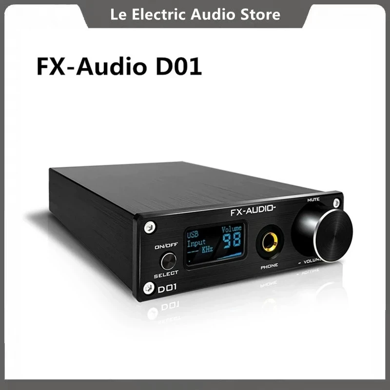 

Усилитель для наушников FX-Audio D01 USB DAC Bluetooth 2022 ES9038Q2M 32 бит 5,0 кГц DSD512 XU208