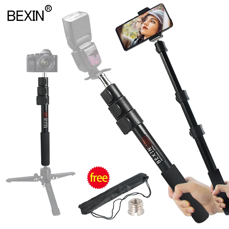 BEXIN аксессуары для вспышки 102 см портативный ручной Кронштейн для вспышки 1/4 винтовой интерфейс светильник для фотосъемки