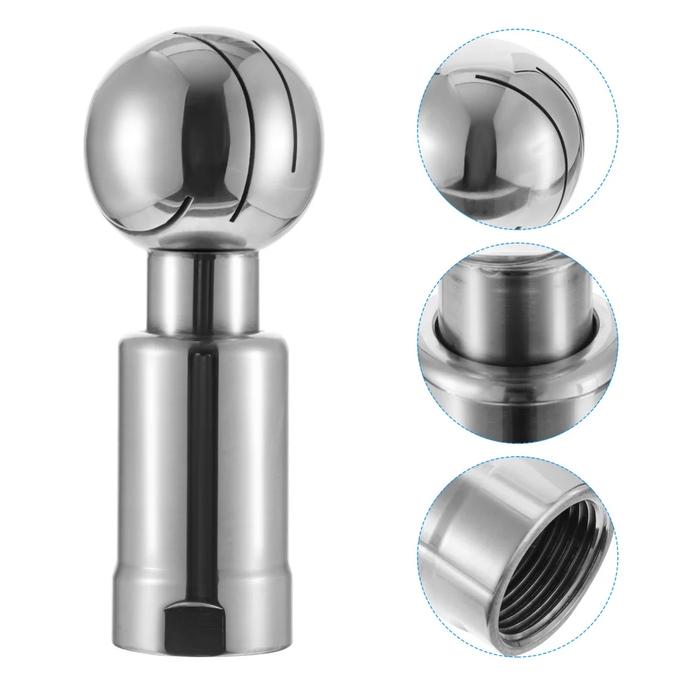 

1pc Quick-fit Spray 360 Degree Rotating Tank Washing Device (Silver)