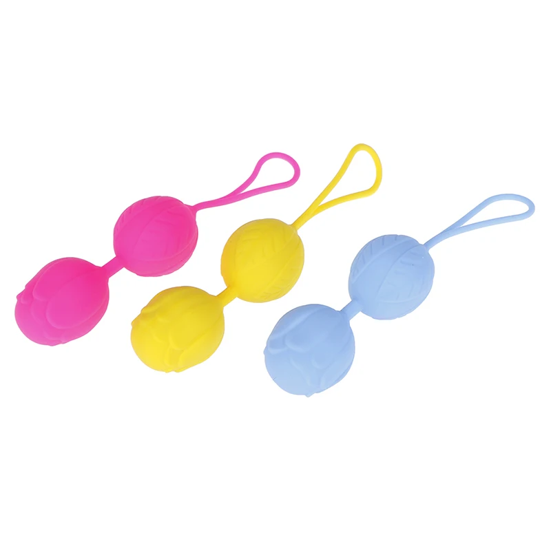 Шарики Бен Ва из секс игрушек 3 цвета 100% силиконовые шарики Кегеля умный любовный