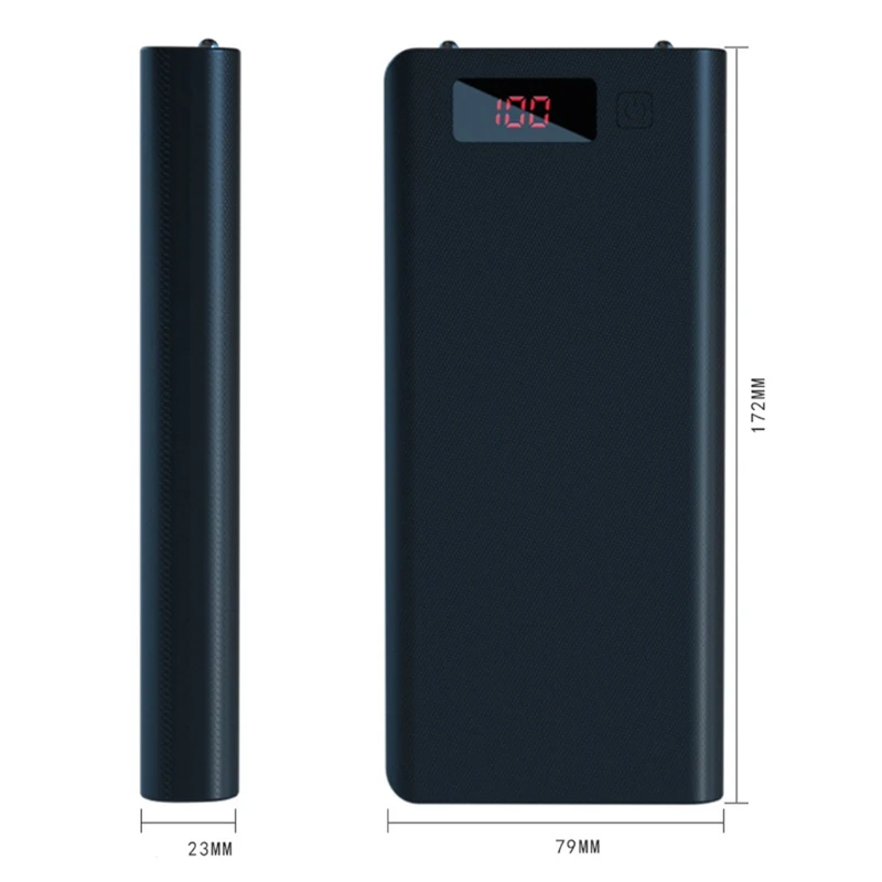 A8 ЖК дисплей DIY 8x18650 чехол для аккумулятора внешнего Портативный внешний бокс без