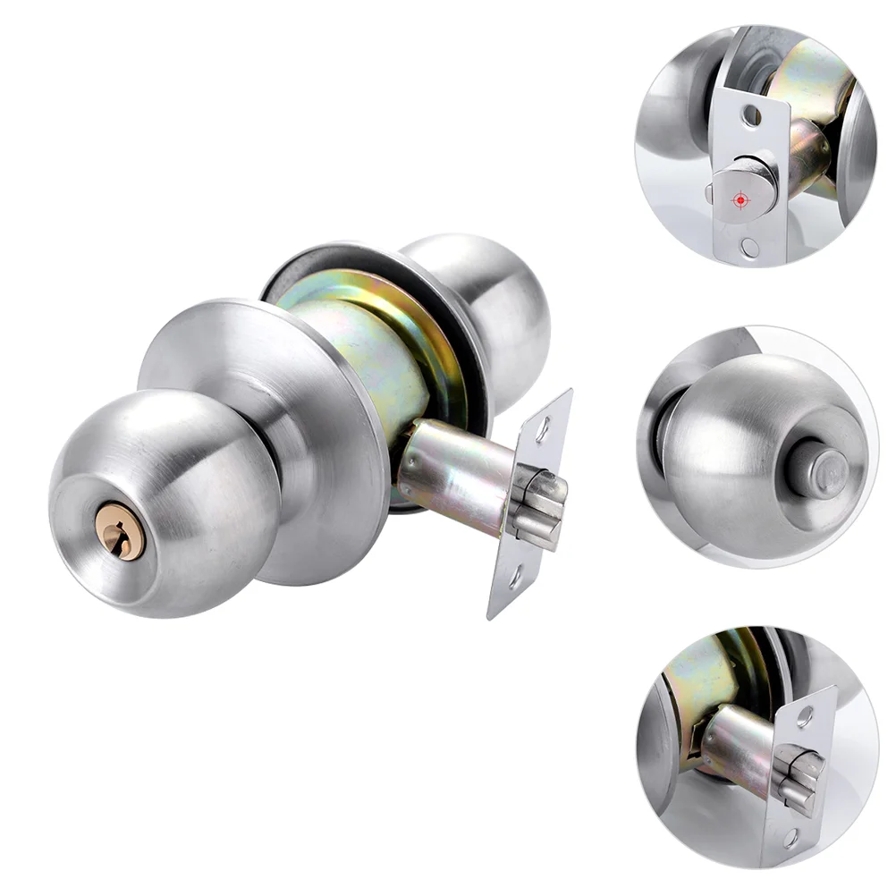1 шт. дверной замок для комнаты прочный с ручкой практичный Сферический спальни |