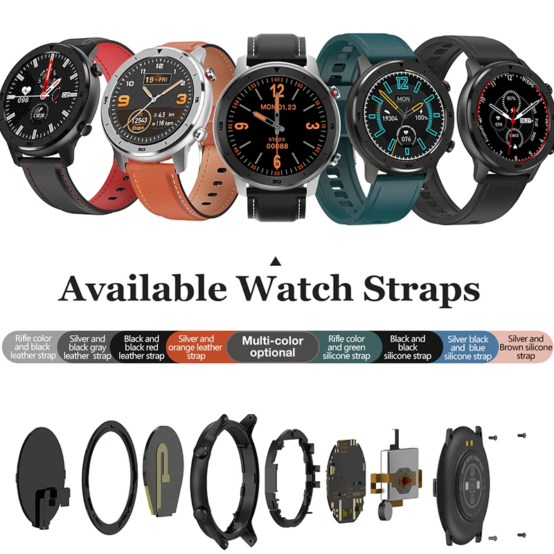 Смарт часы для мужчин ip68 трекер сердечного ритма Браслет smartwatch band