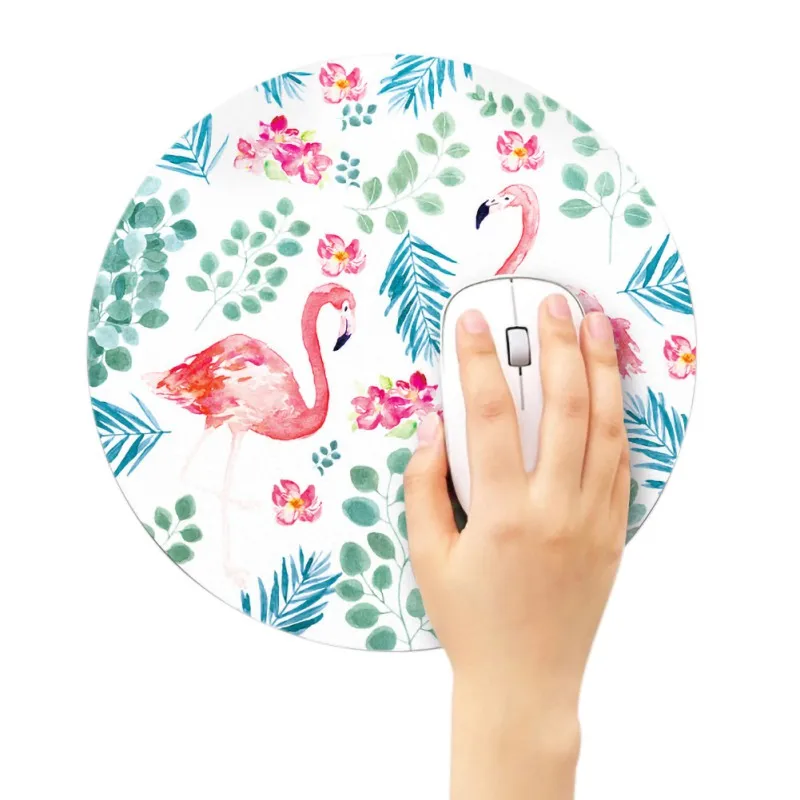 Аниме Фламинго 3D эргономичный гелевый коврик для мыши мягкий резиновый игровой