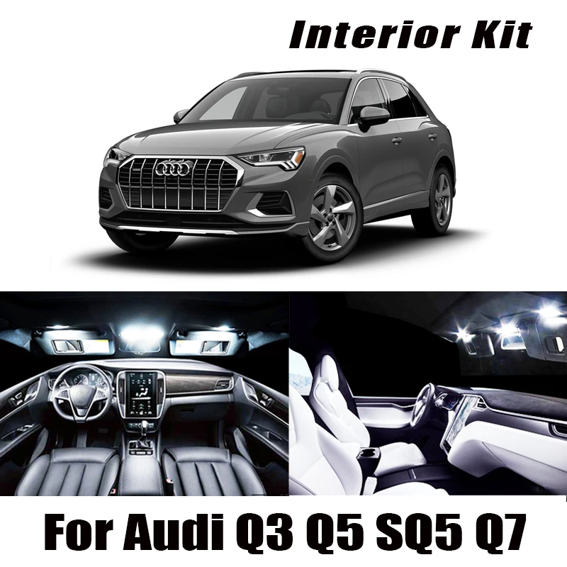 100% Белая светодиодная лампа Canbus без ошибок комплект для освесветильник салона