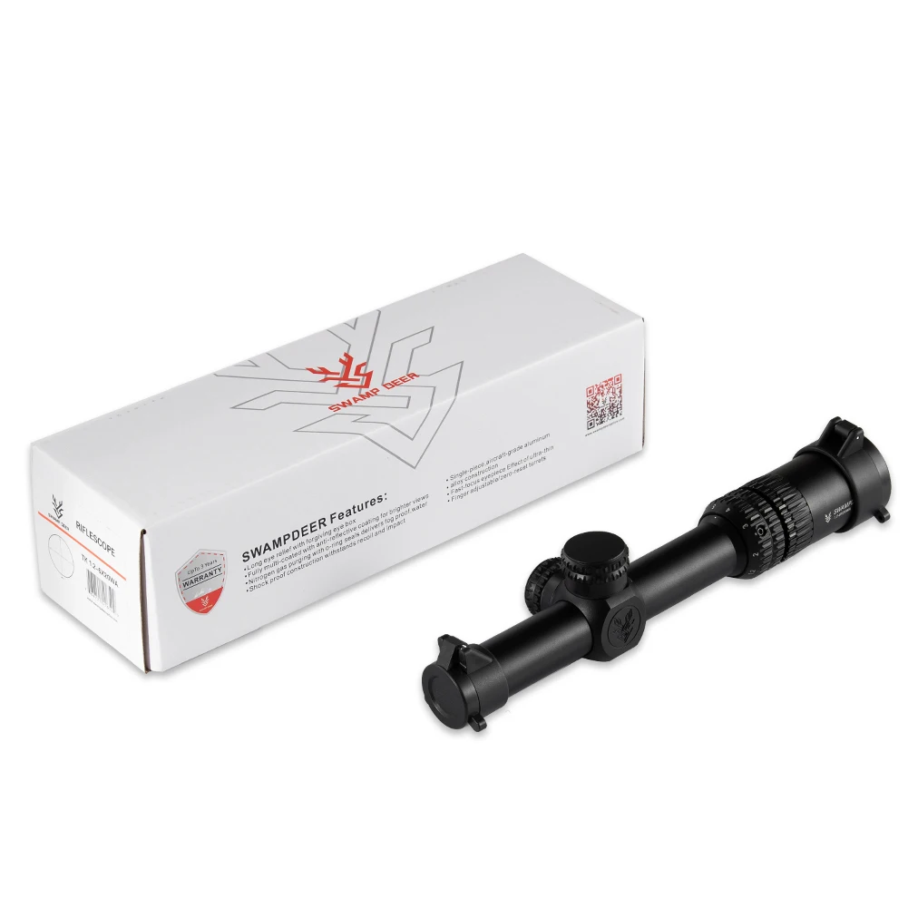 SWAMP DEER 1.2-6X20 Scope Tactical Optic Cross Sight Riflescope Hunting Rifle Sniper Airsoft Air Guns | Спорт и развлечения