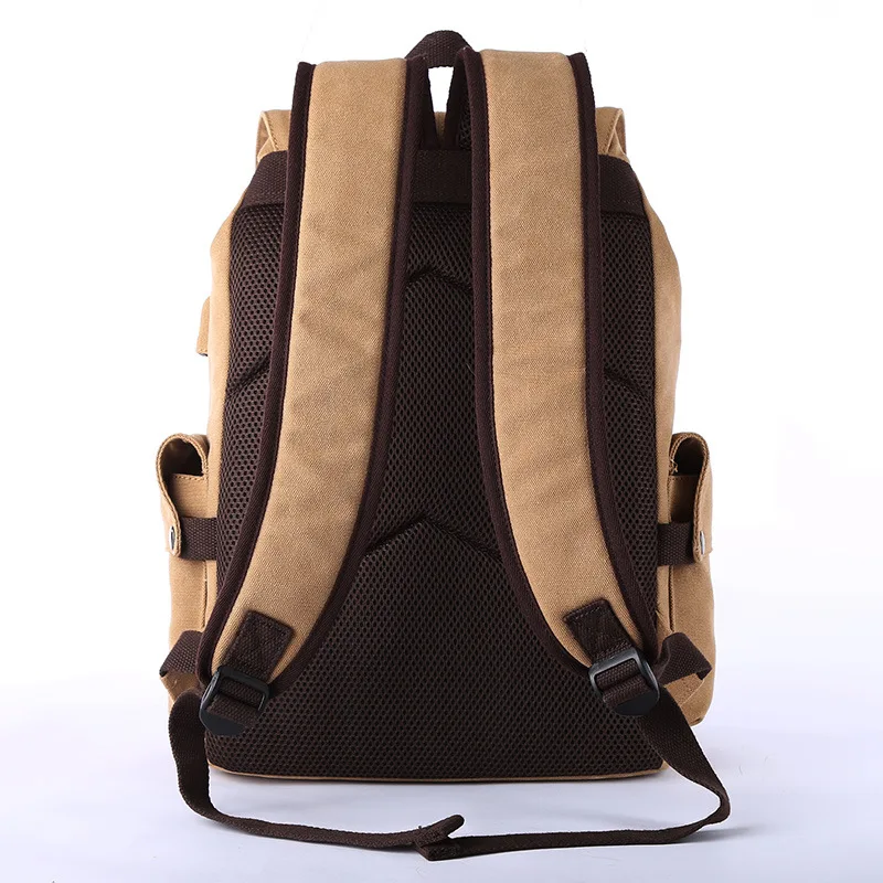 Модные холщовые Рюкзаки большой емкости мужской рюкзак дорожная сумка через
