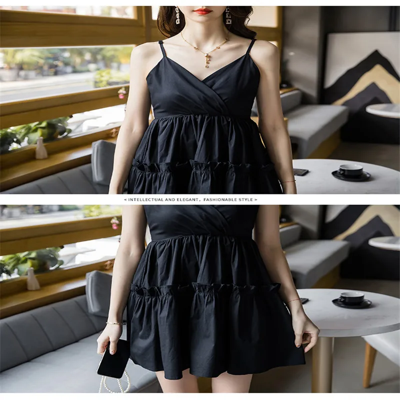 

2021 Women New Summer Dress Sexy Bow Backless V-Neck Mini Beach Dresses Sleeveless Mini Canonicals A116