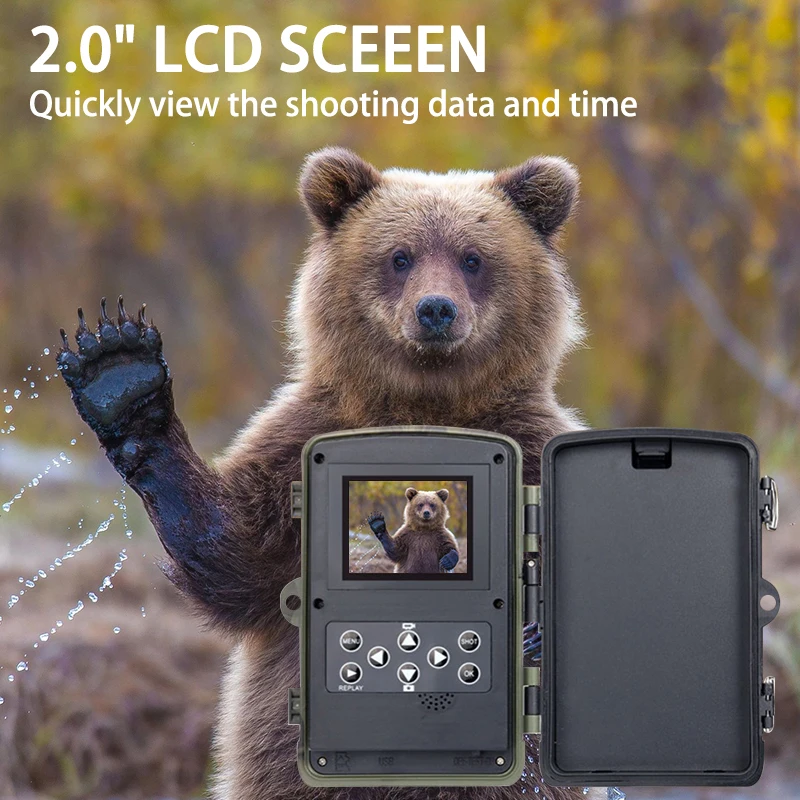 HC-801A Trail camera s 0,3 s время запуска ночная версия фото ловушка 16MP 1080P IP65 Дикая Охота камера камеры наблюдения Новые