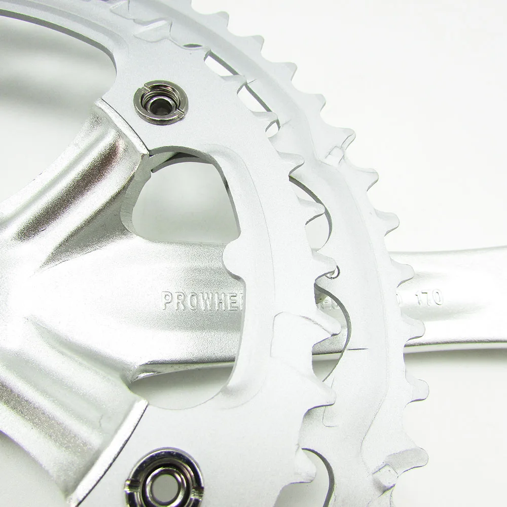 PROWHEEL 7/8/9 скорость Дорожный велосипед crankest передняя Звездочка 52/42 т 130BCD алюминиевого сплава квадратное отверстие складной велосипед Звездочка рукоятка колеса