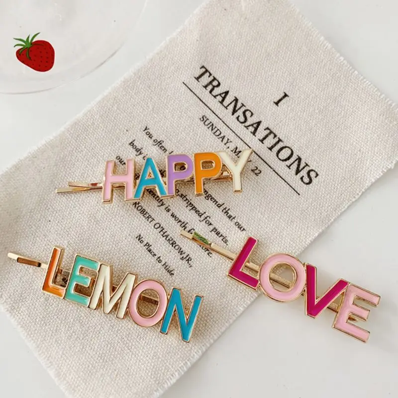 3 шт./компл. корейских милых романтичных Карамельный цвет заколки для волос Для