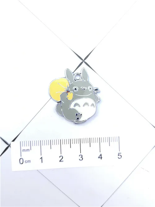 10 шт. японское аниме Мой сосед Тоторо цепочка для ключей эмалированные бусины