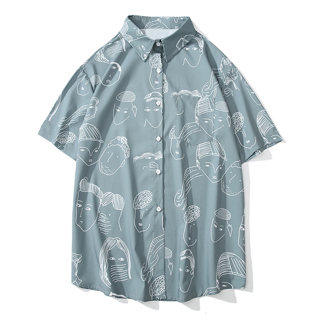 LACIBLE Харадзюку уличная одежда комиксов полный печатных футболки летние шорты