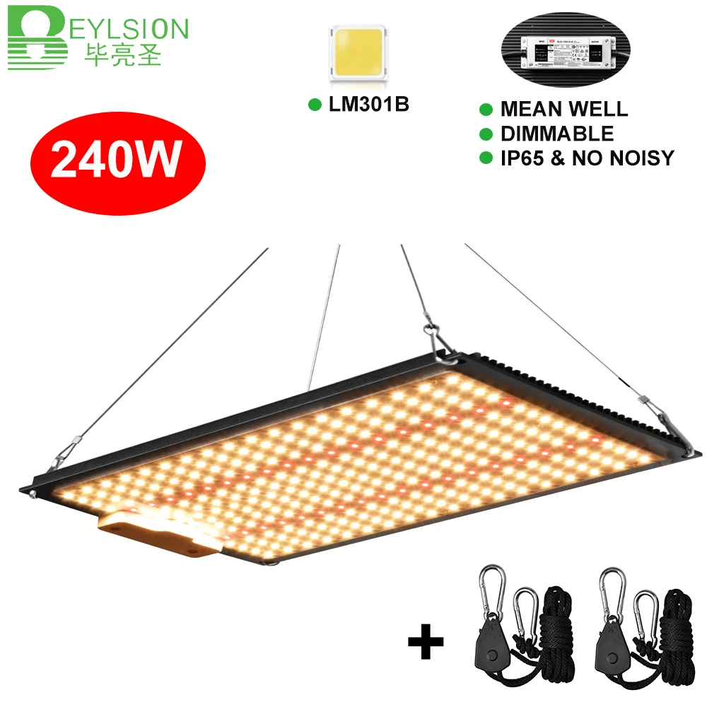 BEYLSION Светодиодная лампа для выращивания растений 240 Вт с регулируемой яркостью