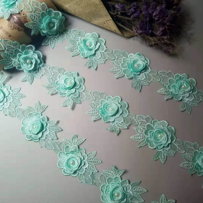 Винтажное свадебное платье ручной работы с цветами роз и жемчугом вышитая