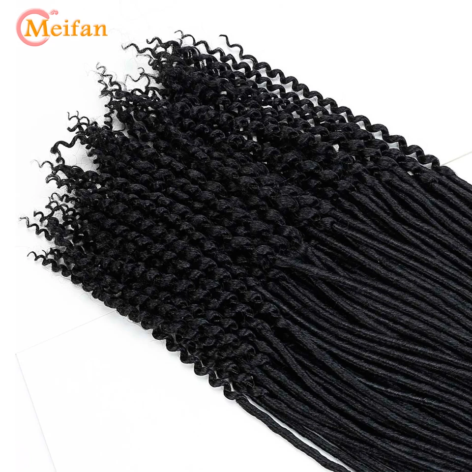 MEIFAN искусственные локоны в стиле Crochet косички из вьющихся волос мягкого