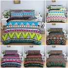 23 шт. Native в этническом стиле с принтом с геометрическими фигурами, постельное белье в богемном стиле Стиль Стёганое одеяло Чехол Мягкий Роскошный Постельное белье King Queen Размеры