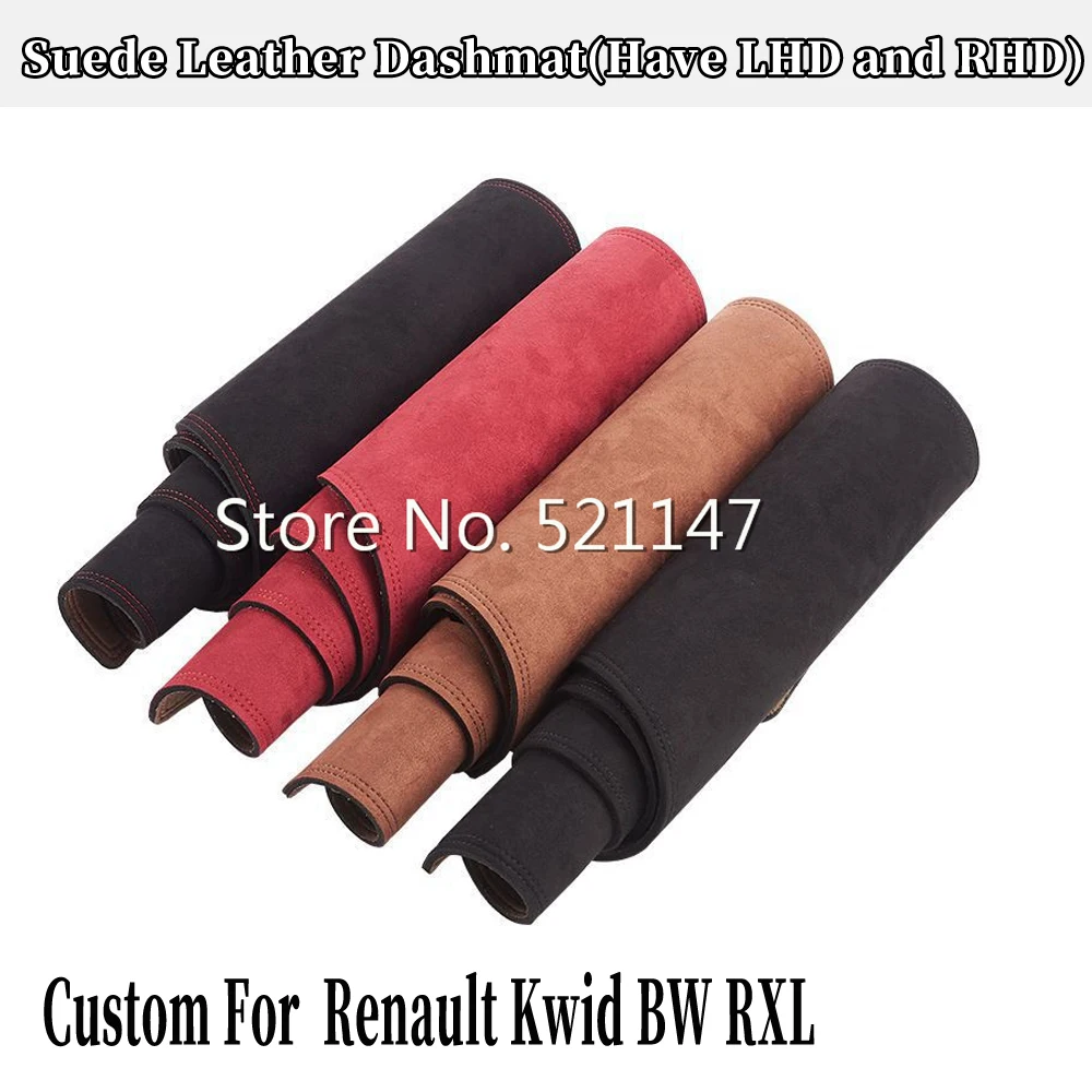 

For Renault Kwid BW RXL 2015 2016 2017 2021 2022 2023 Suede Leather Dashmat Dashboard Cover Pad Dash Mat Car-styling Accessories