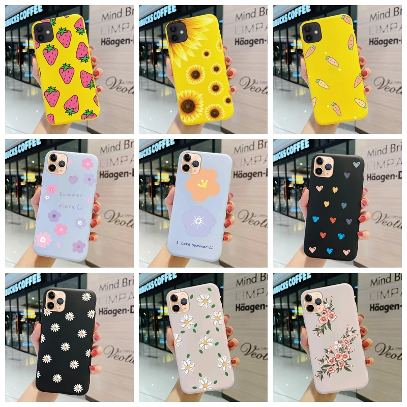 

Luxury Original Official Silicone Case For iPhone 5 5S SE 6 6S Plus 7 8 Case Flower Shell For Apple iPhone 7 Plus SE 2020 Case