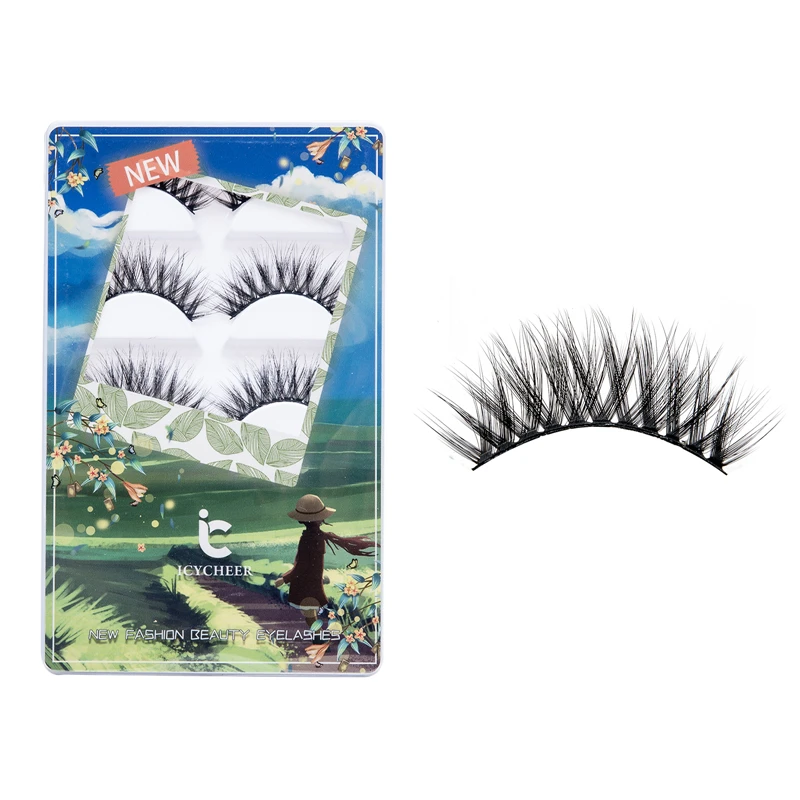 5 пар 3D Искусственные норковые волосы Накладные ресницы Wispies Fluffies Drama натуральные