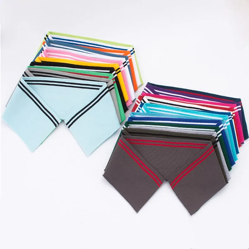 Тонкая трикотажная ткань в рубчик 43*8 см хлопковая стрейч полоску для рукоделия