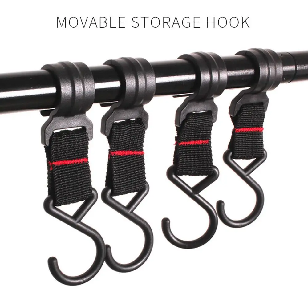 

5pcs Outdoor Camping Moveable Storage Hook Detachable Hanging Hook S-Shaped Hook Tent Pole Hooks Outdoor Tools)