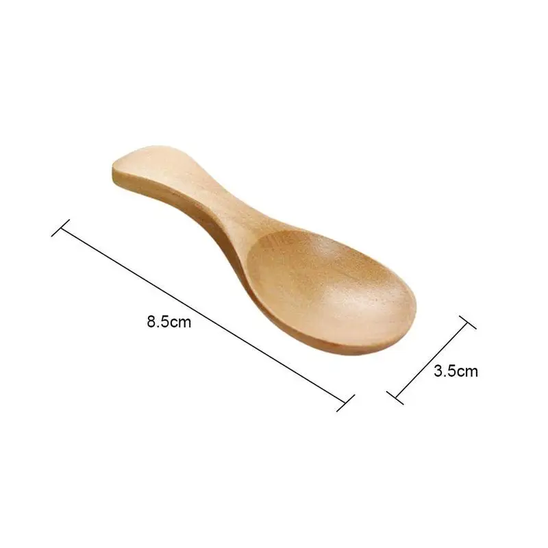

1pcs Wood Condiment Scoop Coffee Tea Spoon Cooking Small Spoons Spoon Gadgets Wood Salt Kitchen Flatware Mini Salt Seasonin A0H6