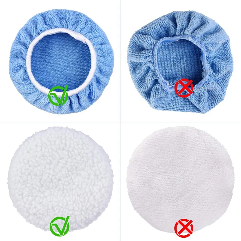

5 To 6 Inches Microfiber Polishing Pad for Car Polisher Bonnet 18 Packs