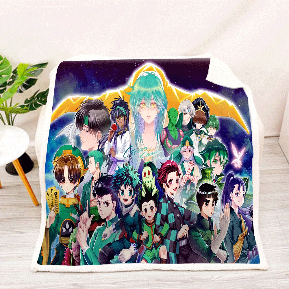 

pattern My hero academia Anime Blanket 3D full printed Wearable Blanket Adults/kids Fleece Blanket drop shippng style -2