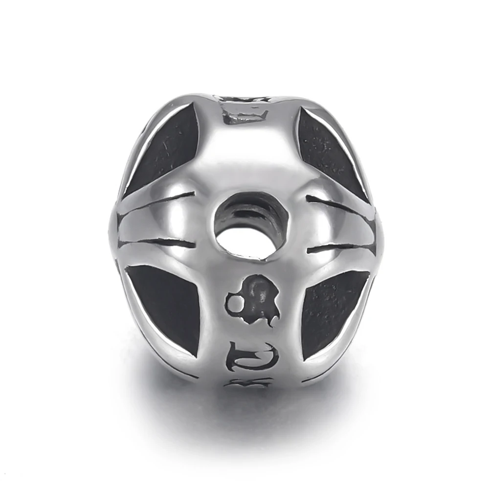 Бусина-Руна из нержавеющей стали отверстие 2 5 мм для изготовления ювелирных