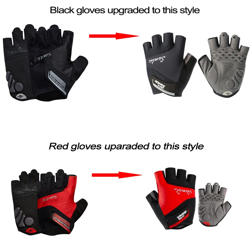 Перчатки Santic для горного велосипеда перчатки с открытыми пальцами дорожного