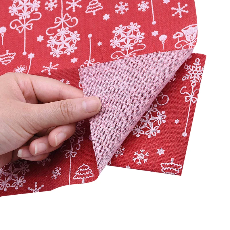

10Pcs/lot Christmas Snow Flake Cotton Fabric Cloth For DIY Sewing Patchwork Quilting Baby Clothes Bedding Textile