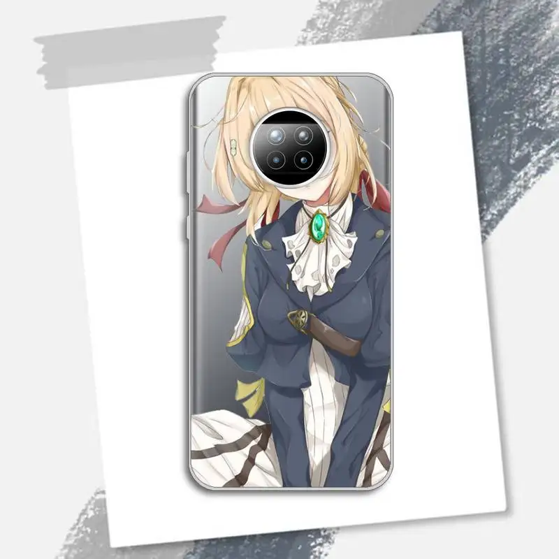 

Violet Evergarden Phone Case Transparent for xiaomi redmi note 8 9 9s 11 10t lite pro