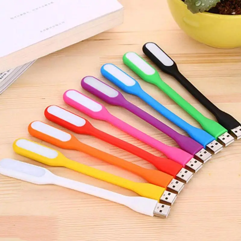 

Portable Mini Flexible Bendable USB Light Bendable Rotated Lamp Saving Light 360 Soft Lamp Power Night LED Bright Adjustab Z1A6