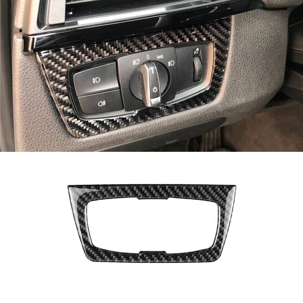 Декоративная панель переключателя фар отделка наклейка на обложку для BMW F30 F34 2013