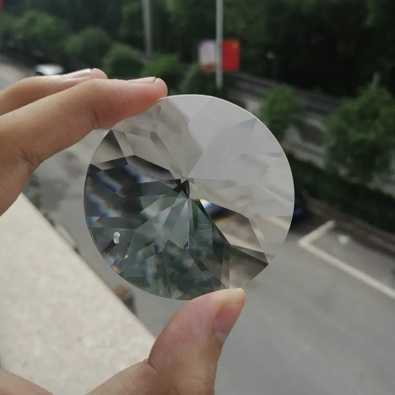 1PC 60MM Round Crystals Pendants Prisms Glass Clear Chandelier Crystal Hanging Ornament Suncatcher DIY Crafts Home Decoration | Лампы и