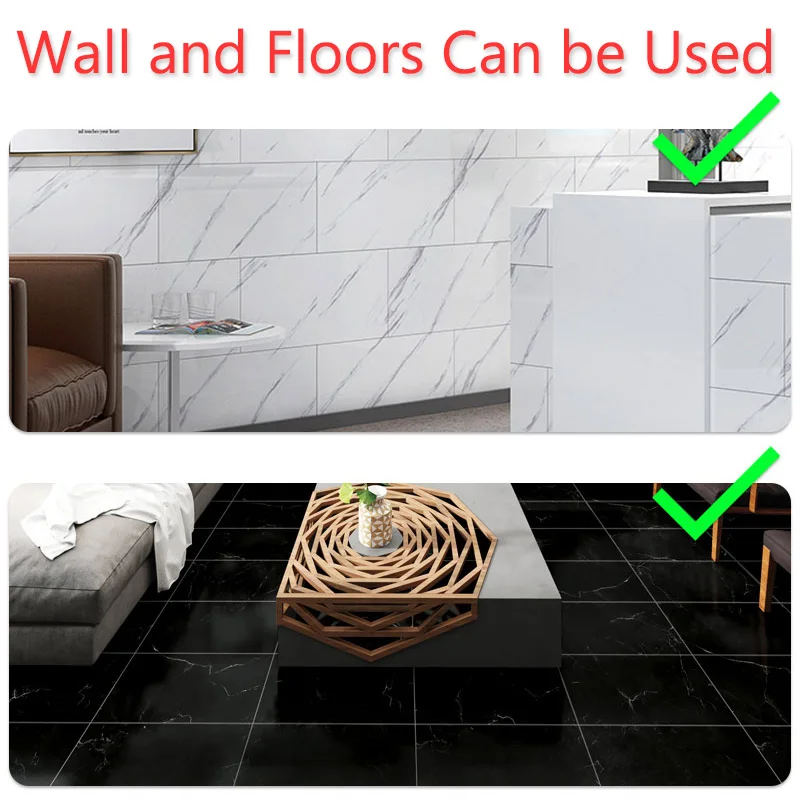 1pcs-20pcs Floor Stickers Self Adhesive Waterproof Marble Wall Sticker Bathroom living room Renovation Decals Ground Decor | Дом и сад