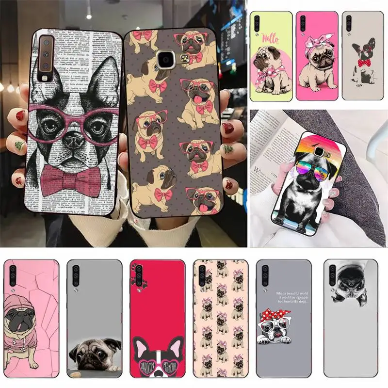 

French Bulldog Funny Dog Phone Case Soft Silicone Phone Cover for Samsung Galaxy A51 30s 21S A10 70 40 Fundas Coque Bumper