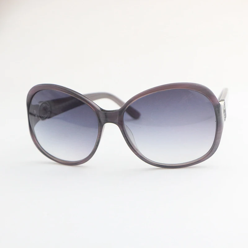 

Purple Pattern Frame Gradient Gray Lens Women's Sunglasses 5145 Oval Fashion Glasses