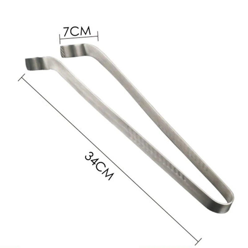 

1PC Kitchen Gadgets Barbecue Tongs Food Tongs Food Clip Stainless Steel Churrasco Tweezers Clip Barbecue Buffet Restaurant Tools